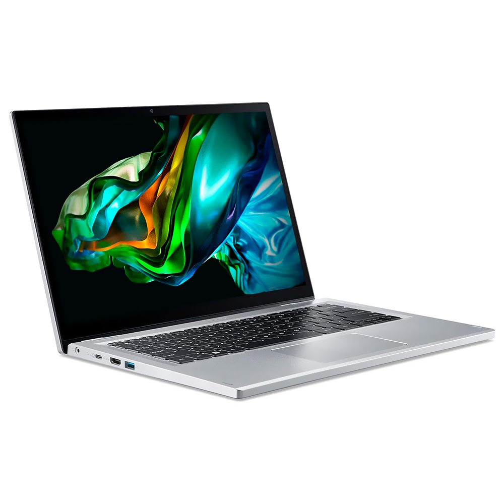 NB ACER ASPIRE 3 SPIN 14 A3SP14-31PT-38YA I3-N305 1.8GHz/8GB/256GB SSD/14"WUXGA/TOUCH/W11/TABLET/INGLES PURE PRATA 