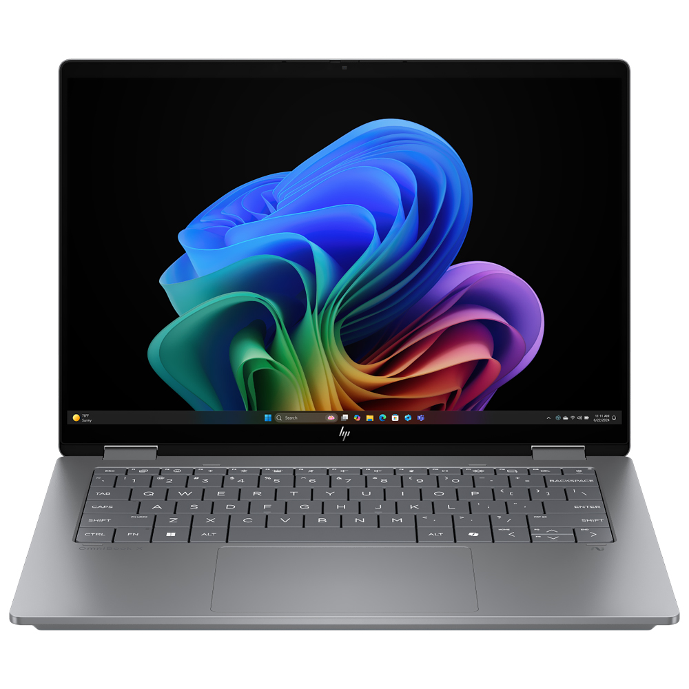 NB HP OMNIBOOK X FLIP AI 14-FK0013DX AMD RYZEN AI 5 340 2.0GHZ/16GB/512GB SSD/14.0" 2K IPS/TOUCH/W11/TABLET/INGLES CINZA B5UJ0UA#ABA