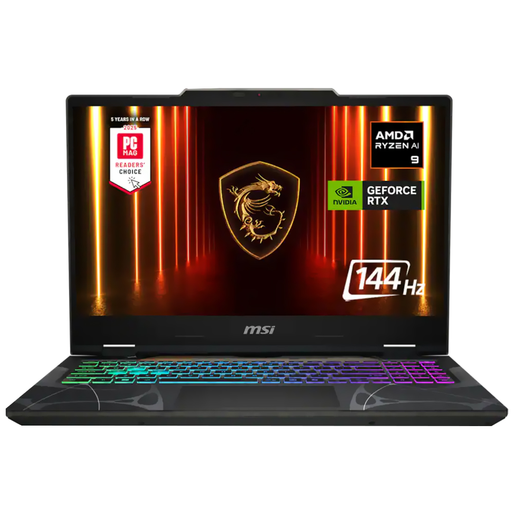 NB MSI GAMING CYBORG A15 AI B2HWFKG-006US AMS RYZEN 9 270 4GHZ/16GB/1TB SSD/15.6"FHD 144Hz/VGA RTX5060 8GB/W11/INGLES ODYSSEY CINZA 9S7-15QL42-077