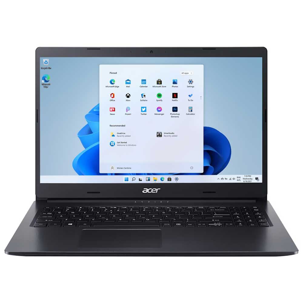 Notebook Acer A315-34-C0WF Intel Celeron N4020 Tela HD 15.6" / 4GB de RAM / 128GB SSD - Charcoal Preto