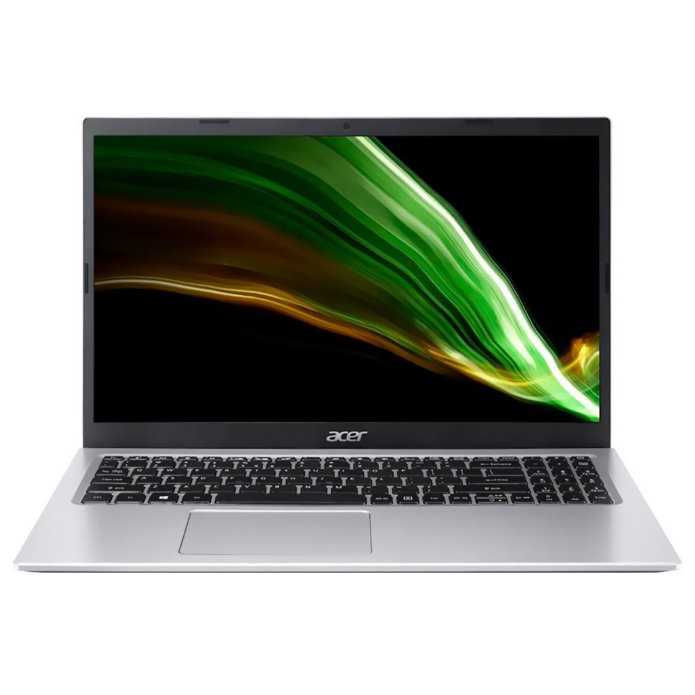 Notebook Acer A315-58-32QL Intel Core i3 1115G4 de 3.0GHz Tela Full HD 15.6" / 4GB de RAM / 256GB SSD - Pure Prata (Inglês)