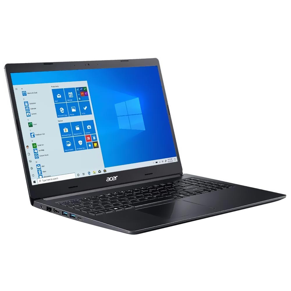 Notebook Acer A515-54-354F Intel Core i3 10110U Tela Full HD 15.6" / 4GB de RAM / 1TB HDD - Charcoal Preto (Espanhol)