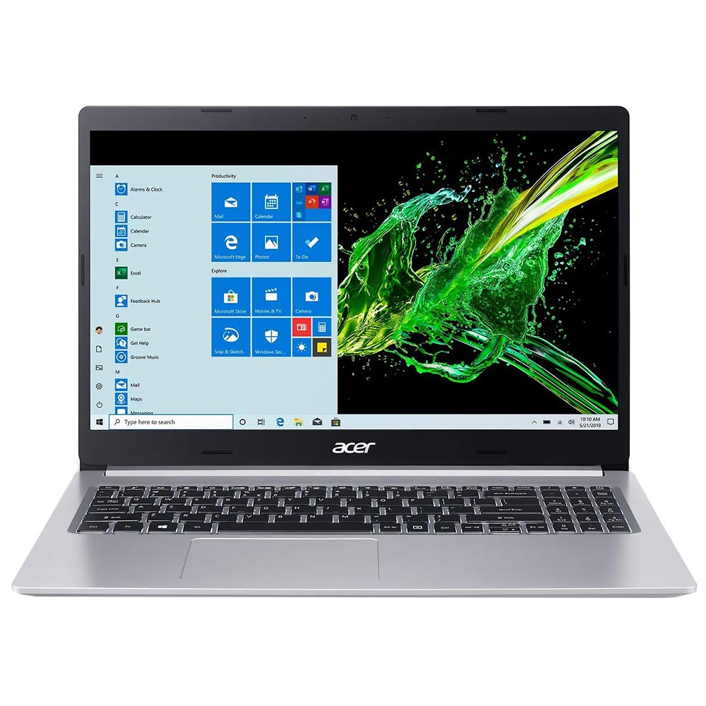 Notebook Acer A515-54-56YQ Intel Core i5 10210U Tela Full HD 15.6" / 8GB de RAM / 256GB SSD - Pure Prata (Espanhol)