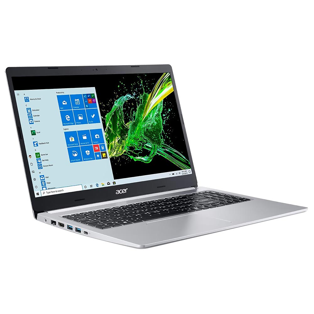 Notebook Acer A515-54-56YQ Intel Core i5 10210U Tela Full HD 15.6" / 8GB de RAM / 256GB SSD - Pure Prata (Espanhol)