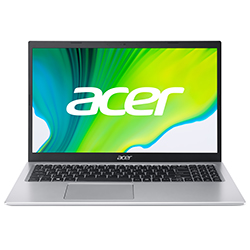 Notebook Acer A515-56-32DK Intel Core i3 1115G4 de 3.0GHz Tela Full HD 15.6" / 4GB de RAM / 128GB SSD - Pure Prata