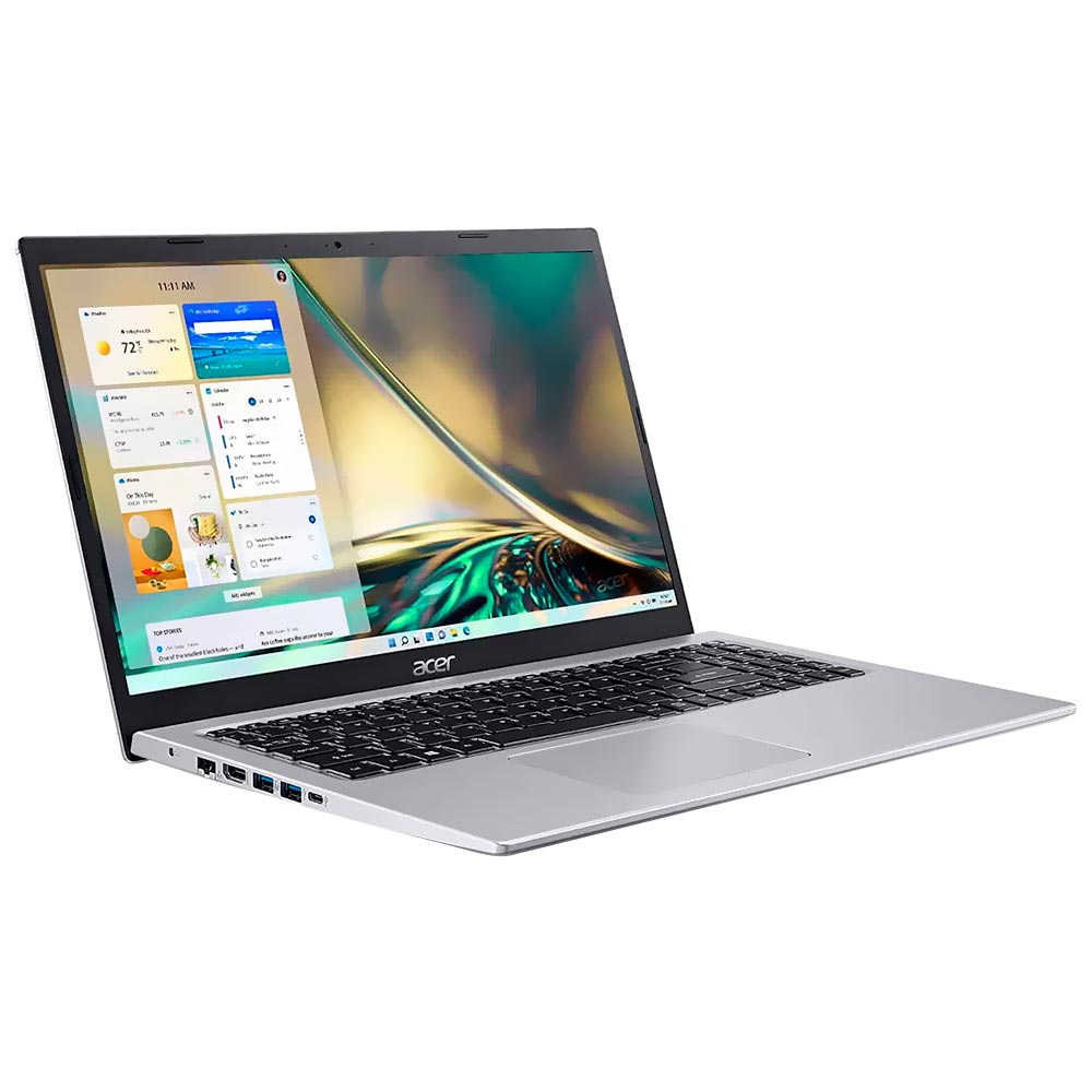 Notebook Acer A515-56-347N Intel Core i3 1115G4 Tela Full HD 15.6" / 8GB de RAM / 128GB SSD - Pure Prata 