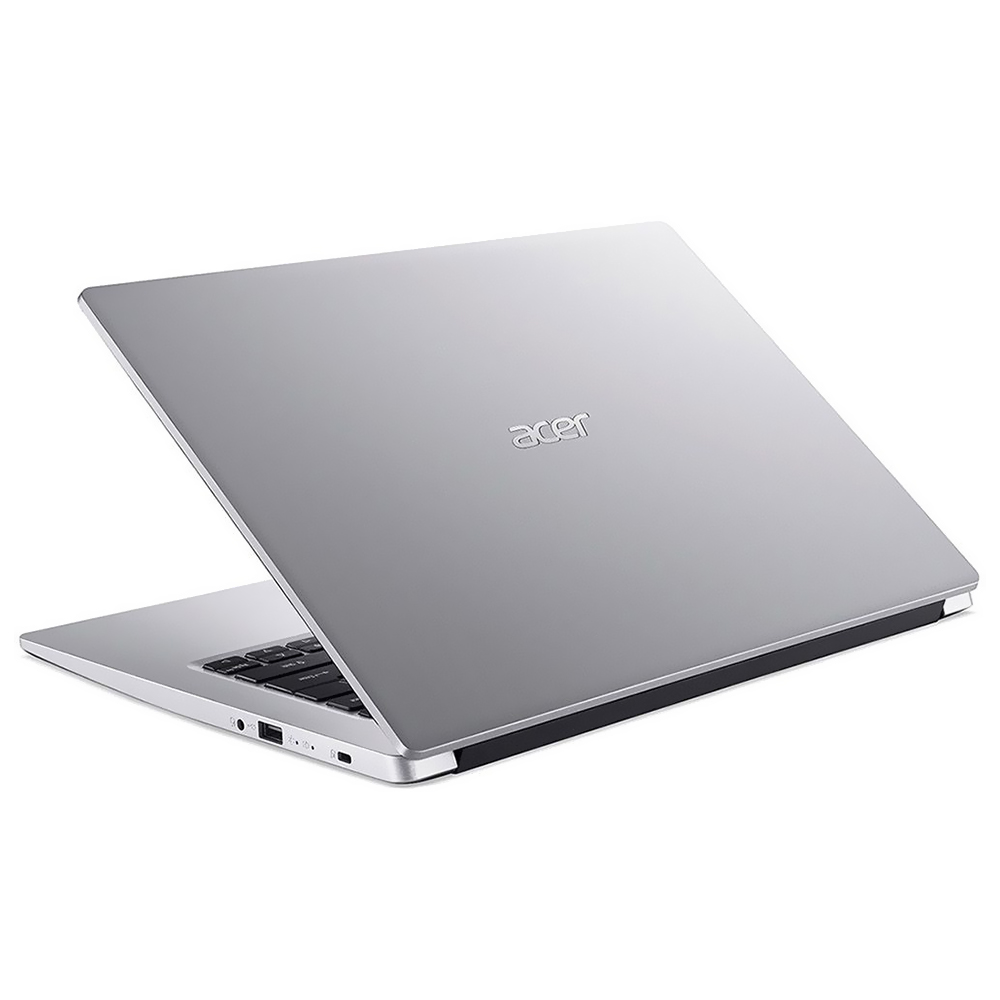 Notebook Acer Aspire 1 A114-33-C6W2 Intel Celeron N4500 Tela HD 14" / 4GB de RAM / 64GB eMMC - Pure Prata (Inglês)
