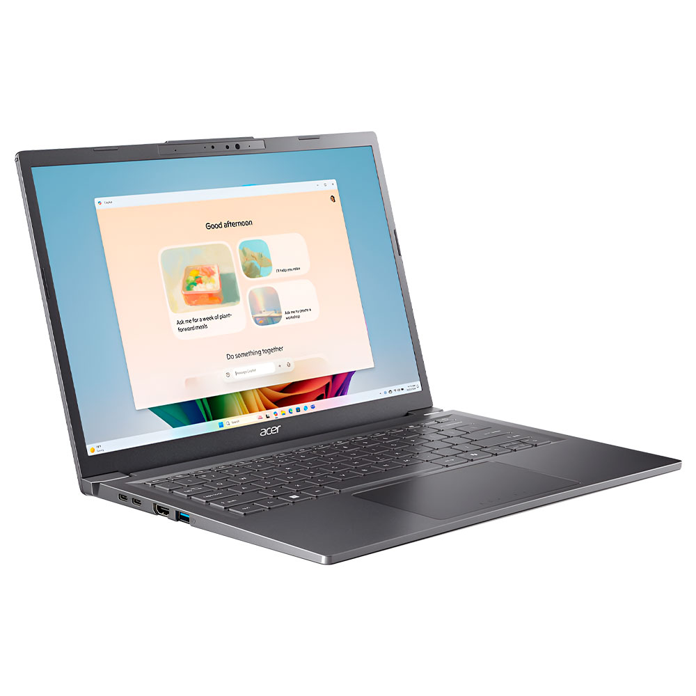 Notebook Acer Aspire 14 AI A14-52MT-59DP Intel Core Ultra 5 226V Tela Touch WUXGA 14" / 16GB de RAM / 1TB SSD - Steel Cinza (Inglês)