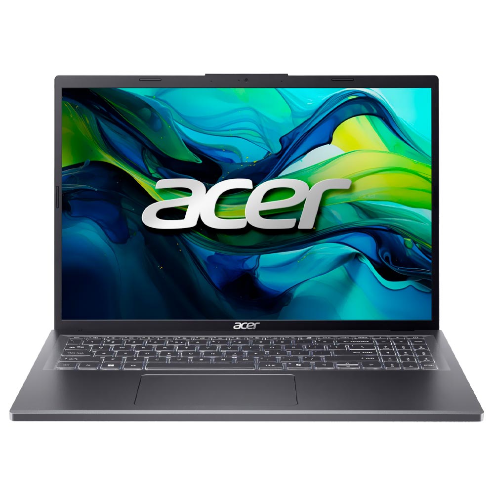 Notebook Acer Aspire 16 A16-51GM-53AF Intel Core 5 120U Tela WUXGA 16" / 16GB de RAM / 512GB SSD / RTX2050 4GB - Steel Cinza (Inglês)