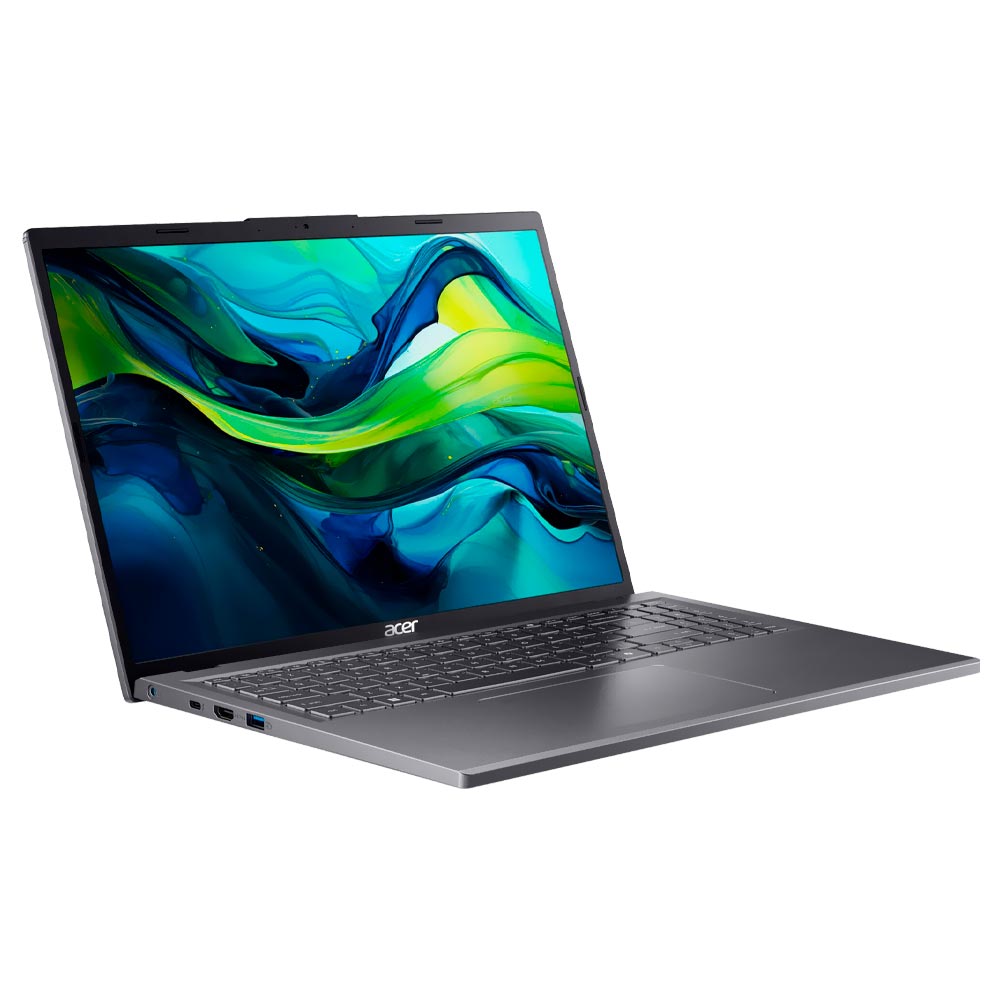 Notebook Acer Aspire 16 A16-51GM-53AF Intel Core 5 120U Tela WUXGA 16" / 16GB de RAM / 512GB SSD / RTX2050 4GB - Steel Cinza (Inglês)