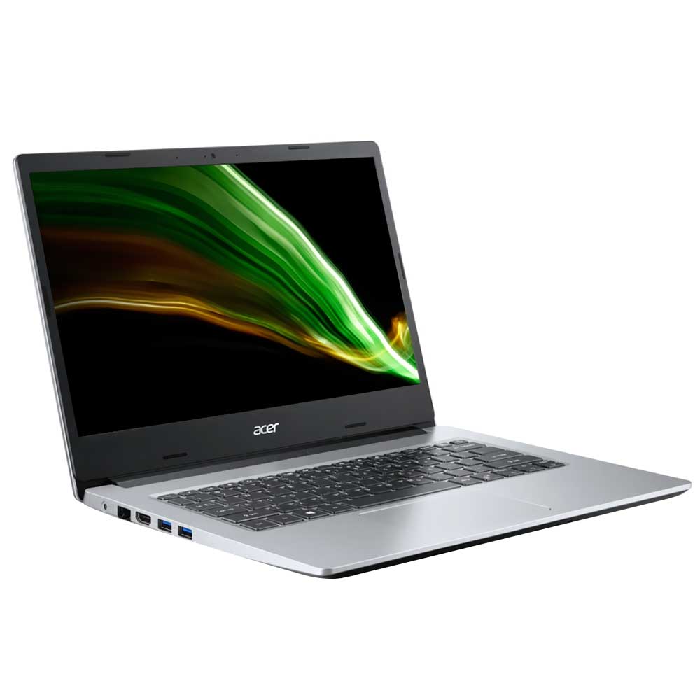 Notebook Acer Aspire 3 A314-35-C8JY Intel Celeron N4500 Tela HD 14" / 4GB de RAM / 500GB HDD - Pure Prata (Inglês)