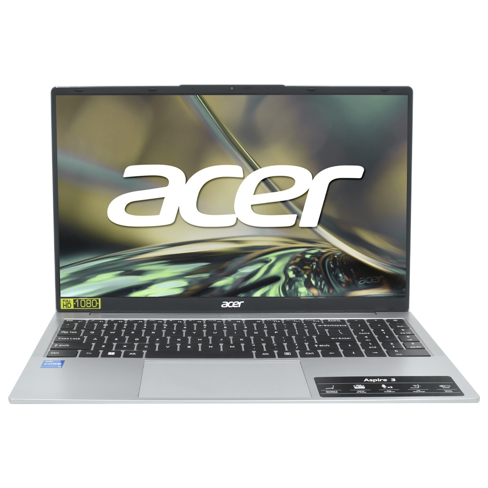 Notebook Acer Aspire 3 A325-53 Intel Core i5 1334U Tela Full HD 15.6" / 16GB de RAM / 512GB SSD - Prata (Inglês)