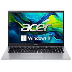 Notebook Acer Aspire GO 15 AG15-31P-3947 Intel Core i3 N305 Tela Full HD 15.6" / 8GB de RAM / 128GB UFS - Pure Prata (Inglês)