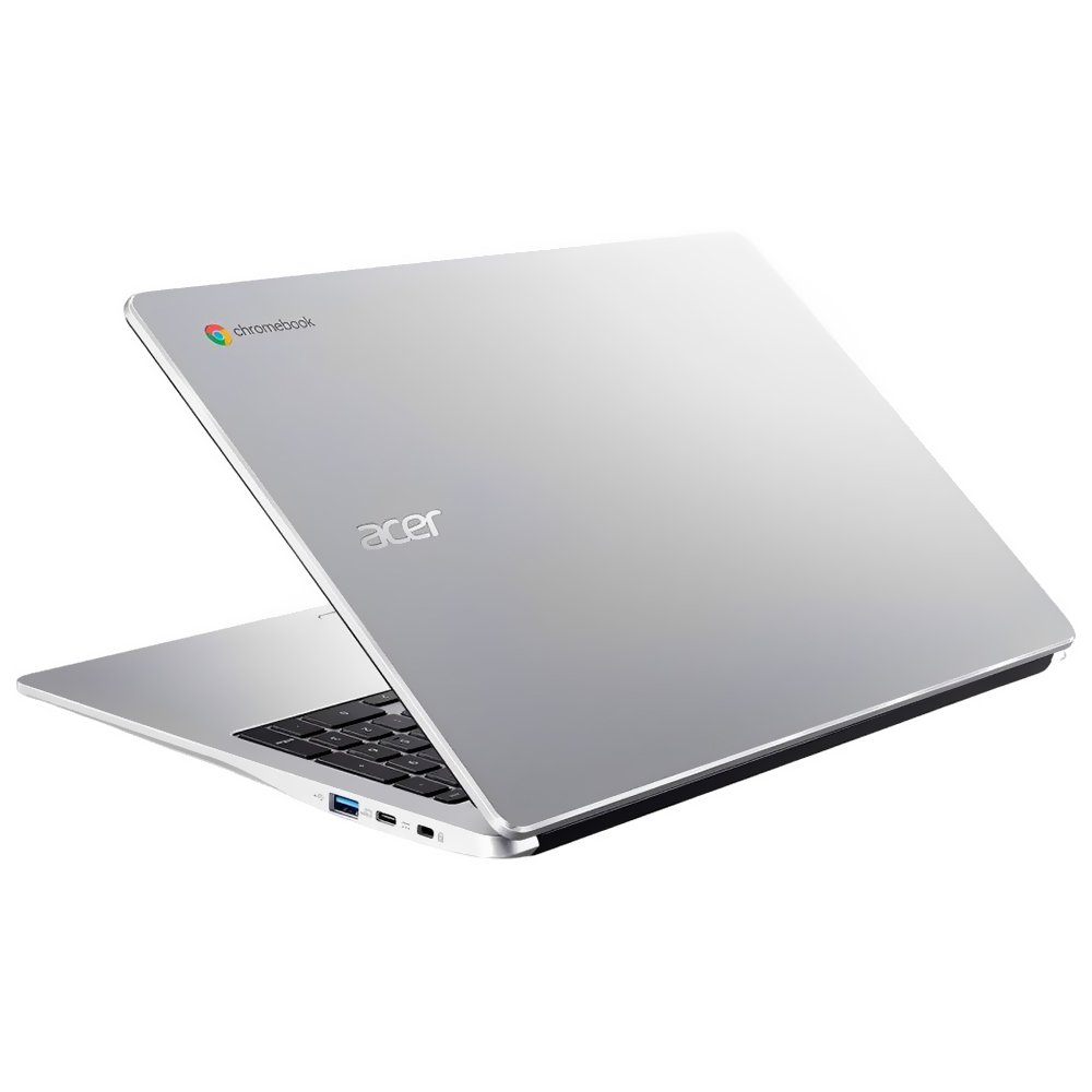 Notebook Acer Chromebook 315 CB315-4H-C7A1 Intel Celeron N4500 Tela Full HD 15.6" / 4GB de RAM / 64GB eMMC - Pure Prata (Inglês)