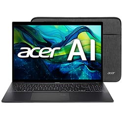 Notebook Acer Swift 16 AI SF16-51T-76TG Intel Core Ultra 7 256V Tela Touch OLED 2.8K 16" / 16GB de RAM / 1TB SSD / Intel ARC 8GB - Ice Preto (Inglês)