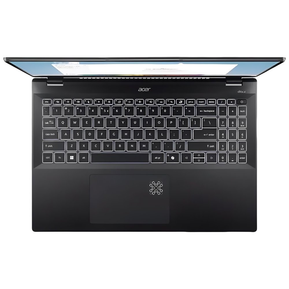 Notebook Acer Swift 16 AI SF16-51T-76TG Intel Core Ultra 7 256V Tela Touch OLED 2.8K 16" / 16GB de RAM / 1TB SSD / Intel ARC 8GB - Ice Preto (Inglês)