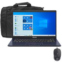 Notebook ASUS E410MA-BV2132W Intel Celeron N4020 Tela HD 14.0" / 4GB de RAM / 256GB SSD - Peacock Azul (Espanhol)