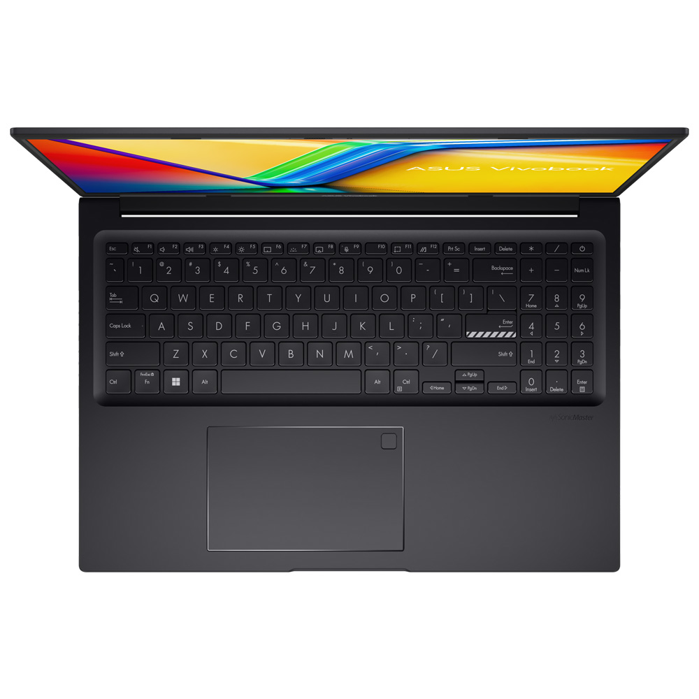 Notebook ASUS Vivobook 16 F1605VA-WS74 Intel Core i7 1355U Tela WUXGA 16.0" / 16GB de RAM / 512GB SSD / Win11Home - Indie Preto (Inglês)