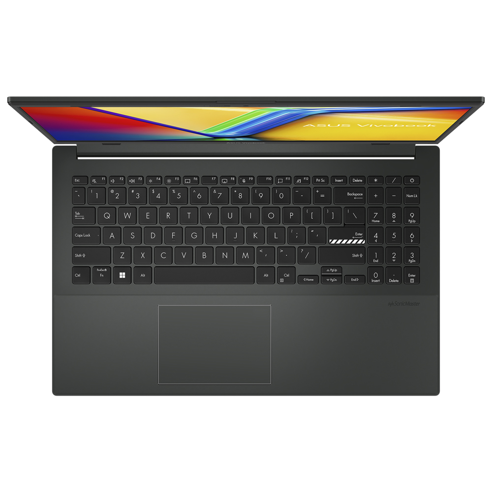 Notebook ASUS Vivobook GO E1504FA-AS33 AMD Ryzen 3 7320U Tela Full HD 15.6" / 8GB de RAM / 128GB SSD - Mixed Preto (Inglês)