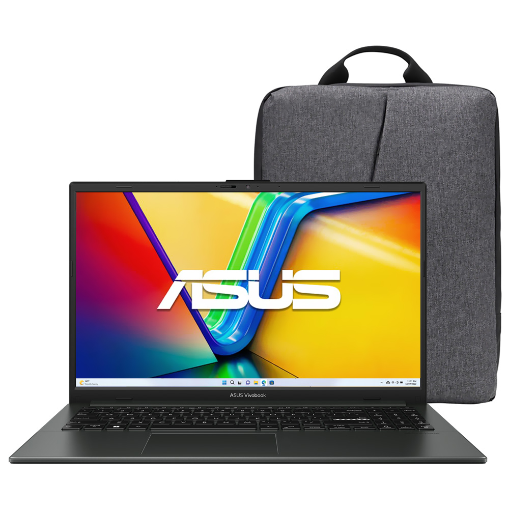 Notebook ASUS Vivobook GO E1504GA-NJ535W Intel Core i3 N305 Tela Full HD 15.6" / 8GB de RAM / 512GB SSD - Mixed Preto (Espanhol)