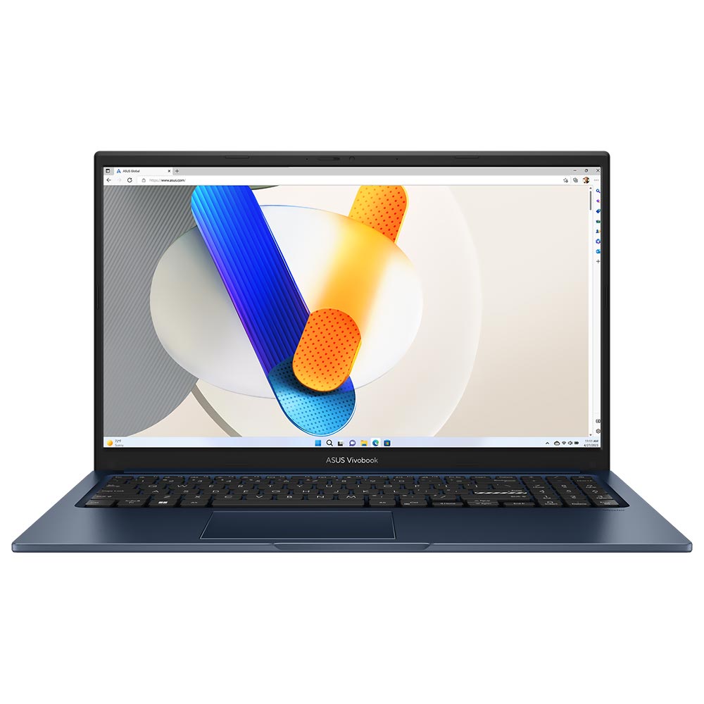 Notebook ASUS Vivobook X1504ZA-NJ999W Intel Core i5 1235U Tela Full HD 15.6" / 12GB de RAM / 512GB SSD - Quiet Azul (Espanhol)