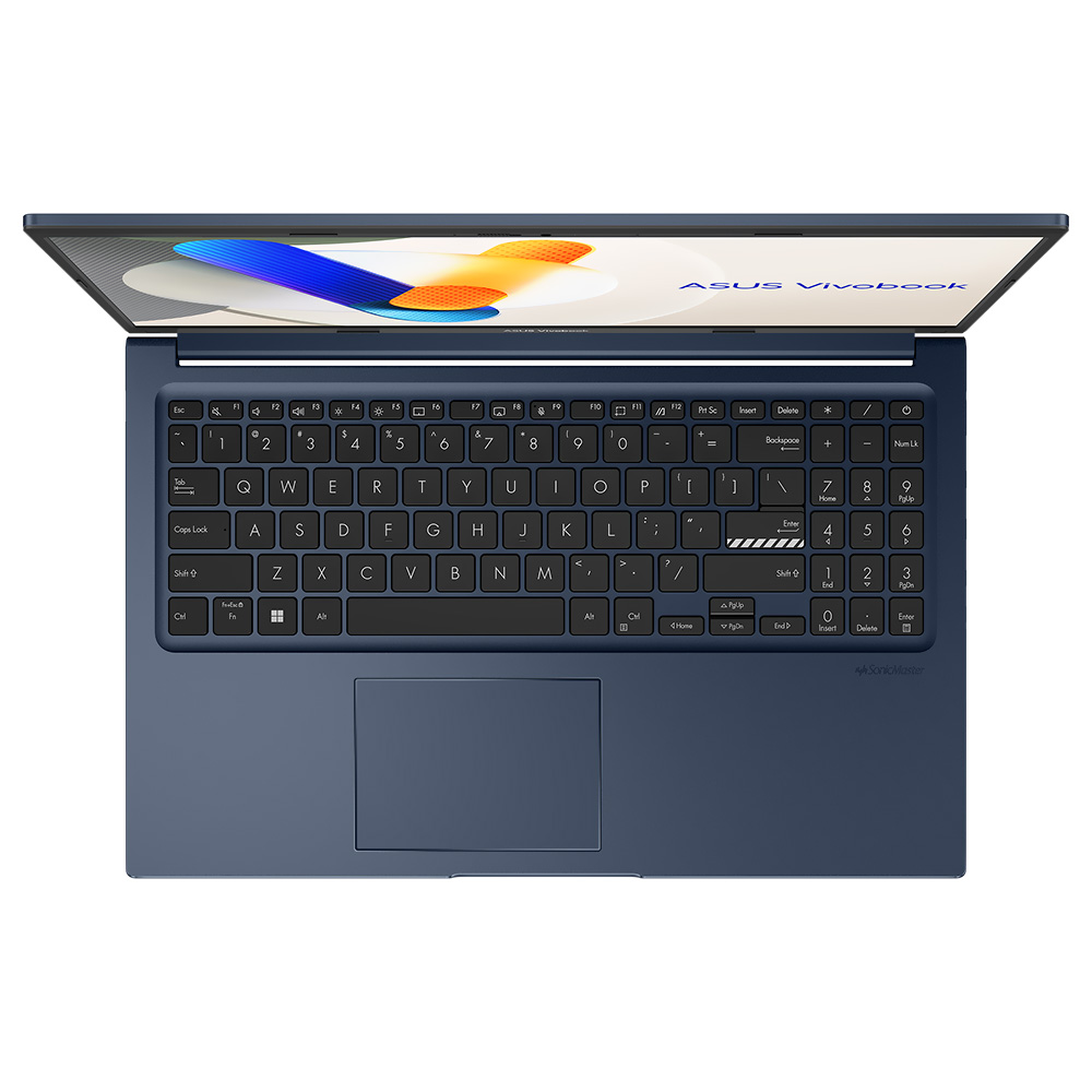 Notebook ASUS Vivobook X1504ZA-NJ999W Intel Core i5 1235U Tela Full HD 15.6" / 12GB de RAM / 512GB SSD - Quiet Azul (Espanhol)