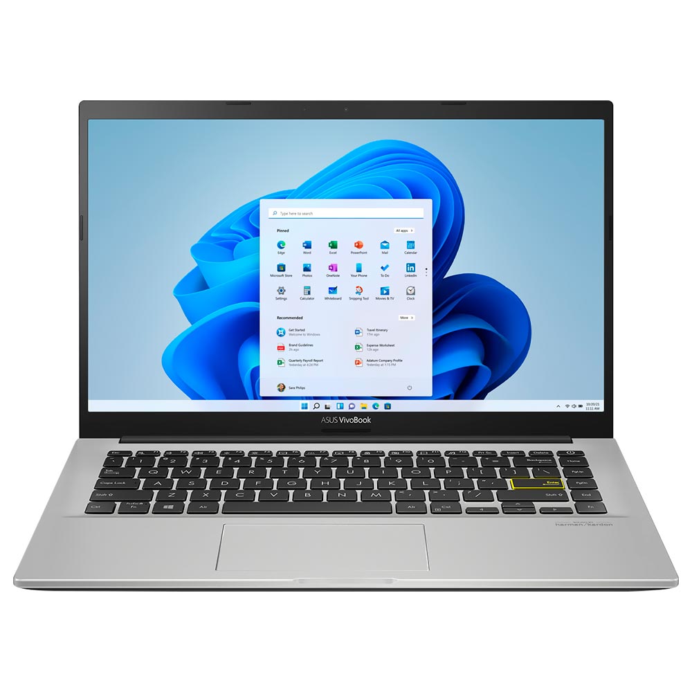 Notebook ASUS VivoBook X413JA-211.VBWB Intel Core i3 1005G1 Tela Full HD 14" / 4GB de RAM / 128GB SSD - Branco (Inglês)