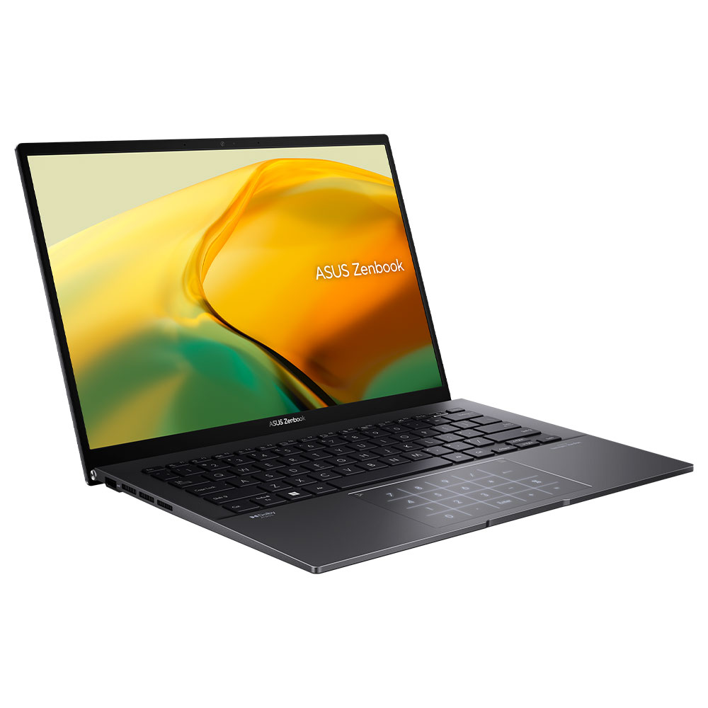 Notebook ASUS Zenbook 14 OLED UM3402YA-WS51T AMD Ryzen 5 7530U Tela OLED 2.8K 14.0" / 8GB de RAM / 256GB SSD - Jade Preto (Inglês)