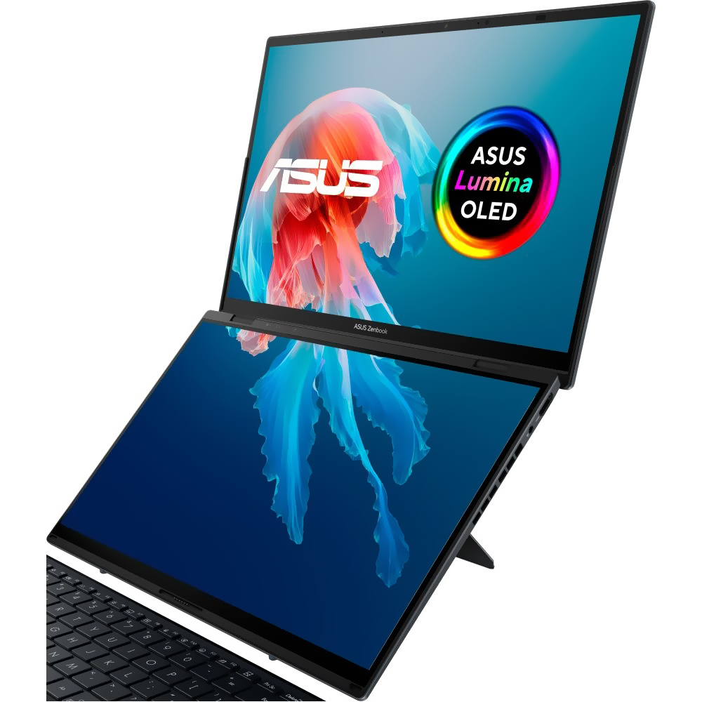 Notebook ASUS Zenbook Duo 14 UX8406MA-PZ026W Intel Core Ultra 9 185H Tela Touch OLED WQ+ 14.0" / 32GB de RAM / 1TB SSD - Inkwell (Inglês)