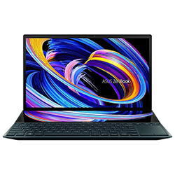 Notebook ASUS Zenbook Duo UX482EAR-EB51T Intel Core i5 1155G7 de 2.5GHz Tela Touch Full HD 14" / 8GB de RAM / 512GB SSD - Celestial Azul 