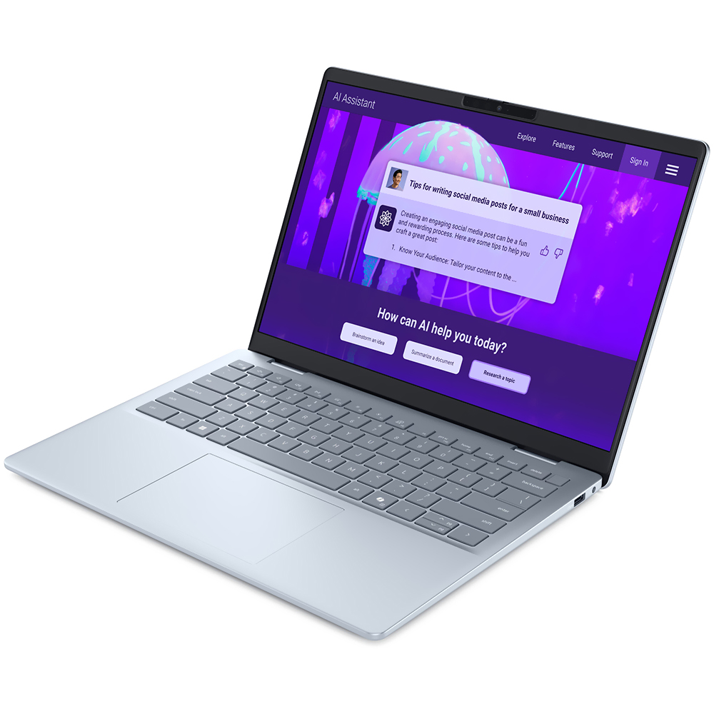 Notebook Dell 14 Plus LDB14250-7711BLU-PUS Intel Core Ultra 7 258V Tela 2.5K 14" / 32GB de RAM / 1TB SSD / Win11Home - Ice Azul (Inglês)