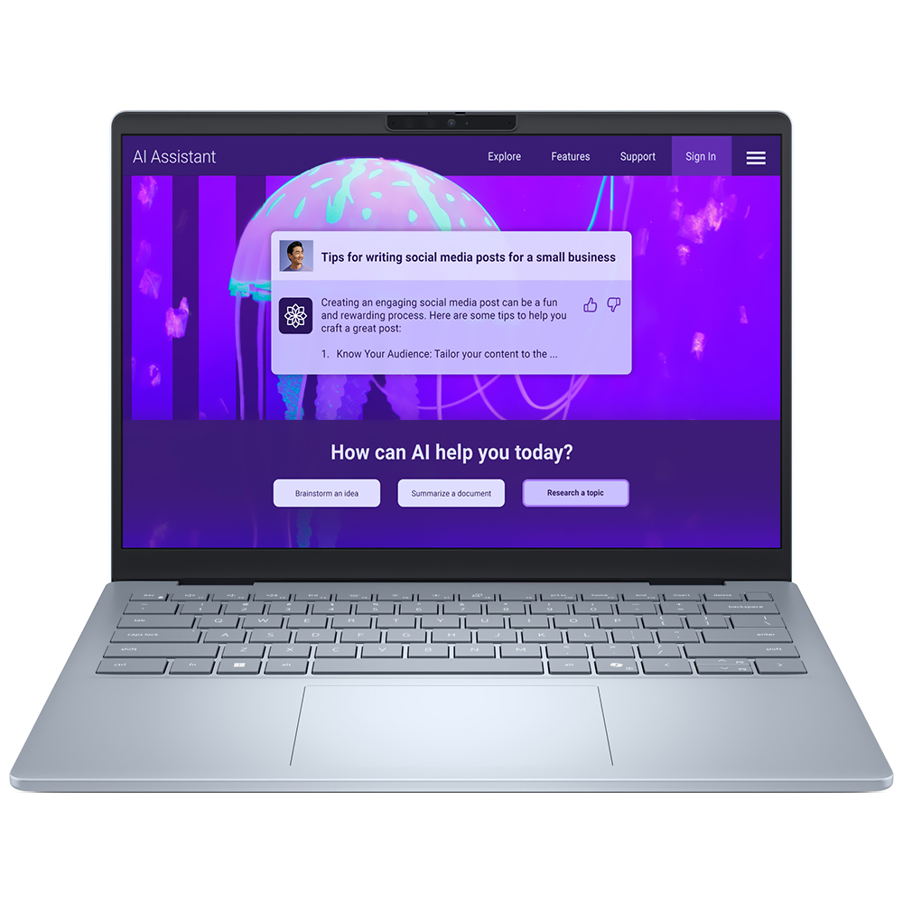 Notebook Dell 14 Plus LDB14250-7711BLU-PUS Intel Core Ultra 7 258V Tela 2.5K 14" / 32GB de RAM / 1TB SSD / Win11Home - Ice Azul (Inglês)