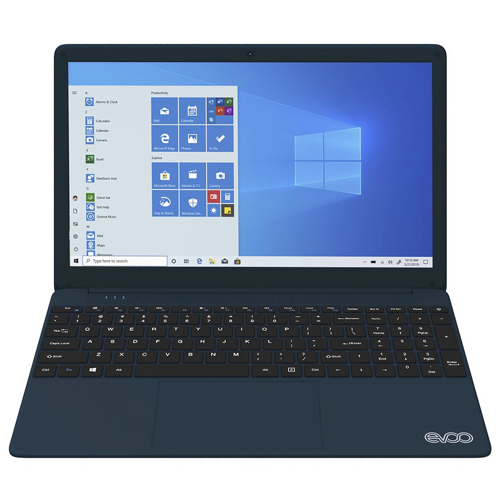 Notebook EVOO Ultra Thin EVC156-1BL i7 6660U de 2.4GHz Tela Full HD 15.6" / 8GB de RAM / 256GB SSD - Azul
