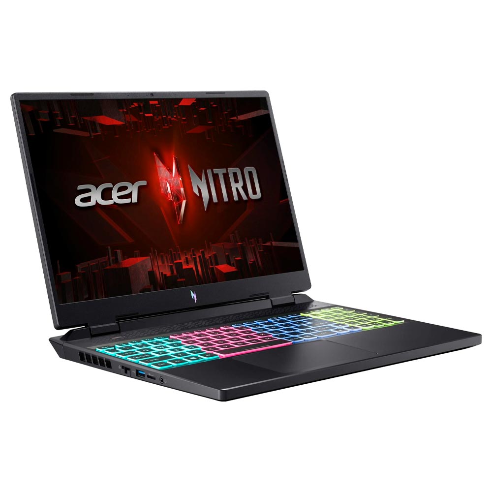 Notebook Gamer Acer Nitro 16 AN16-51-72LX Intel Core i7 13620H Tela WUXGA 16" / 16GB de RAM / 1TB SSD / GeForce RTX4050 6GB - Obsidian Preto (Inglês)