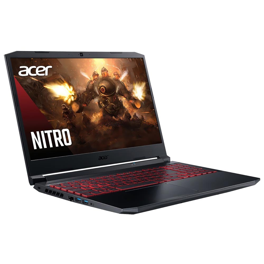 Notebook Gamer Acer Nitro 5 AN515-45-R1JF AMD Ryzen 7 5800H Tela Full HD 15.6" / 16GB de RAM / 256GB SSD / GeForce GTX1650 4GB - Shale Preto (Inglês)