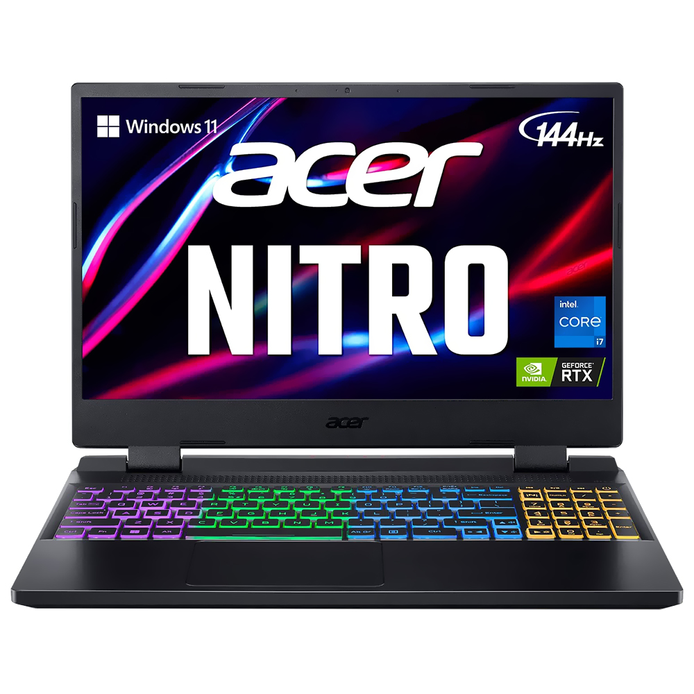 Notebook Gamer Acer Nitro 5 AN515-58-725A Intel Core i7 12700H Tela Full HD 15.6" / 16GB de RAM / 512GB SSD / GeForce RTX3060 6GB - Obsidian Preto (Inglês)