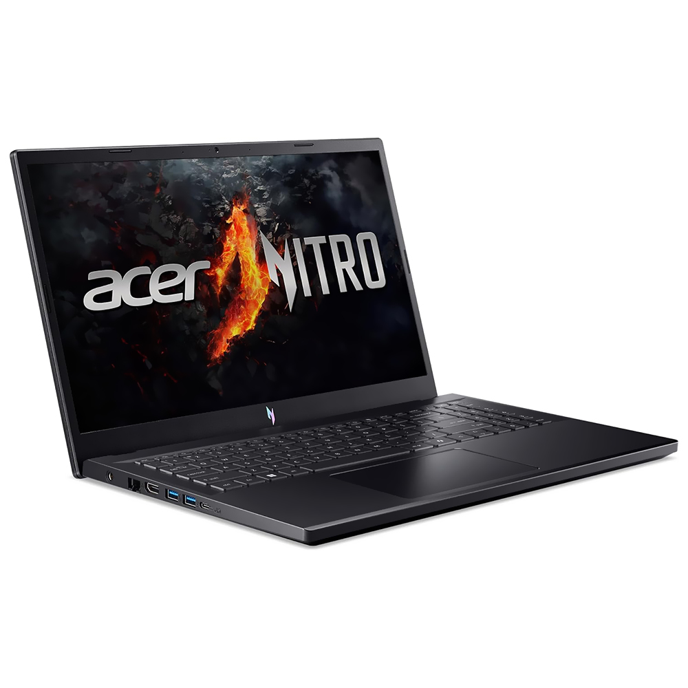 Notebook Gamer Acer Nitro V 15 ANV15-41-R5N6 AMD Ryzen 5 7535HS Tela Full HD 15.6" / 8GB de RAM / 512GB SSD / GeForce RTX4050 6GB - Obsidian Preto (Inglês)