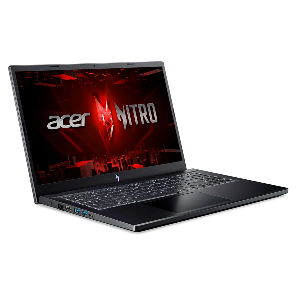 Notebook Gamer Acer Nitro V 15 ANV15-51-53CS Intel Core i5 13420H Tela Full HD 15.6" / 16GB de RAM / 512GB SSD / GeForce RTX4050 6GB - Obsidian Preto (Inglês)