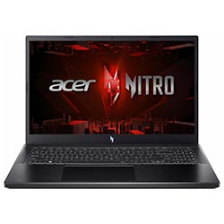 Notebook Gamer Acer Nitro V 15 ANV15-51-73B9 Intel Core i7 13620H Tela Full HD 15.6" / 16GB de RAM / 512GB SSD / GeForce RTX4050 6GB -  Obsidian Preto (Inglês)