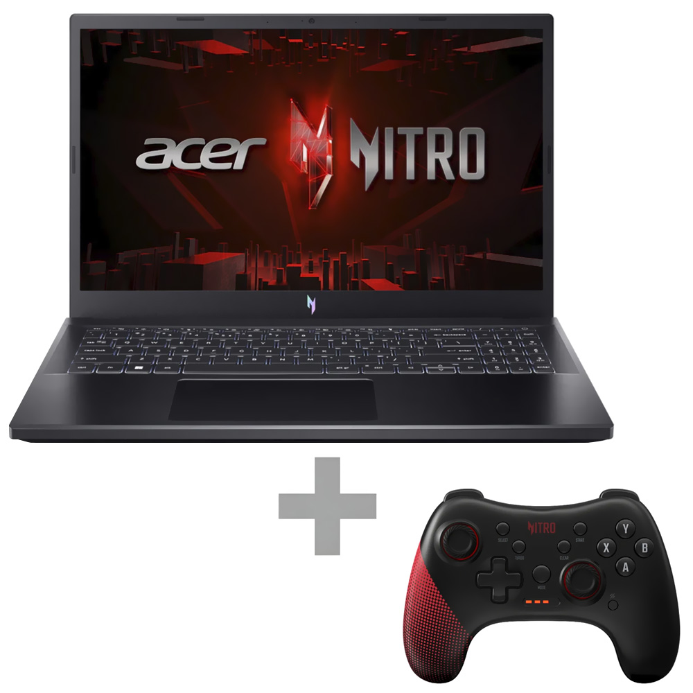 Notebook Gamer Acer Nitro V 15 ANV15-51-93PU Intel Core i9 13900H Tela Full HD 15.6" / 16GB de RAM / 512GB SSD / GeForce RTX4060 8GB - Obsidian Preto (Ingles)