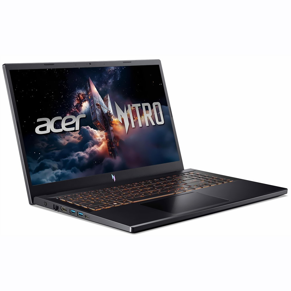 Notebook Gamer Acer Nitro V 15 ANV15-52-778V Intel Core i7 13620H Tela Full HD 15.6" / 16GB de RAM / 512GB SSD / Win11Home / GeForce RTX5050 6GB - Obsidian Preto (Inglês)