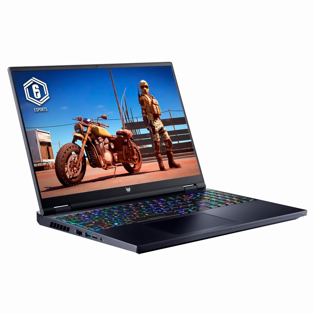 Notebook Gamer Acer Predator Helios 16 PH16-71-72YG Intel Core i7 13700HX Tela WQXGA 16" / 16GB de RAM / 1TB SSD / GeForce RTX4070 8GB - Abyssal Preto (Inglês)