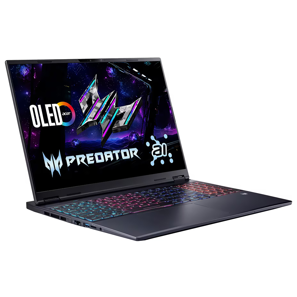 Notebook Gamer Acer Predator Helios Neo 16S AI PHN16S-71-98RF Intel Core Ultra 9 275HX Tela OLED 16" / 32GB de RAM / 1TB SSD / Win11Home / GeForce RTX5070TI 12GB - Obsidian Preto (Inglês)