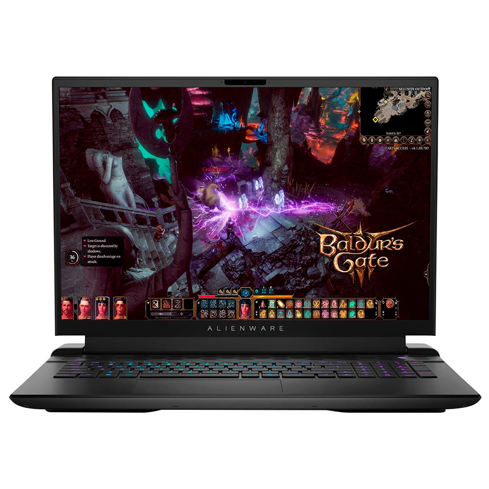 Notebook Gamer Alienware M18 AWM18-A145BLK-PUS AMD Ryzen 9 7845HX Tela Full HD 18" / 32GB de RAM / 1TB SSD / GeForce RTX4070 8GB - Dark Metallic Moon (Inglês)