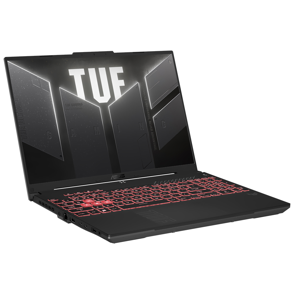 Notebook Gamer ASUS TUF A16 FA607PV-AS93 AMD Ryzen 9 7940HX Tela WUXGA 16.0" / 16GB de RAM / 512GB SSD / GeForce RTX4060 8GB - Mecha Cinza (Inglês)