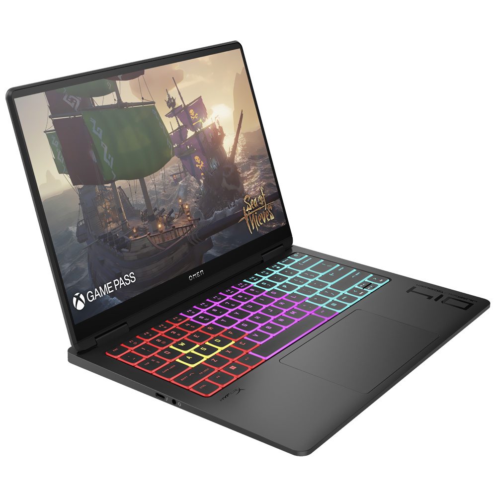 Notebook Gamer HP OMEN Transcend 14-FB0013DX Intel Core Ultra 7 155H Tela OLED UWVA 2.8K 14.0" / 16GB de RAM / 1TB SSD / GeForce RTX4060 8GB - Preto (Inglês)