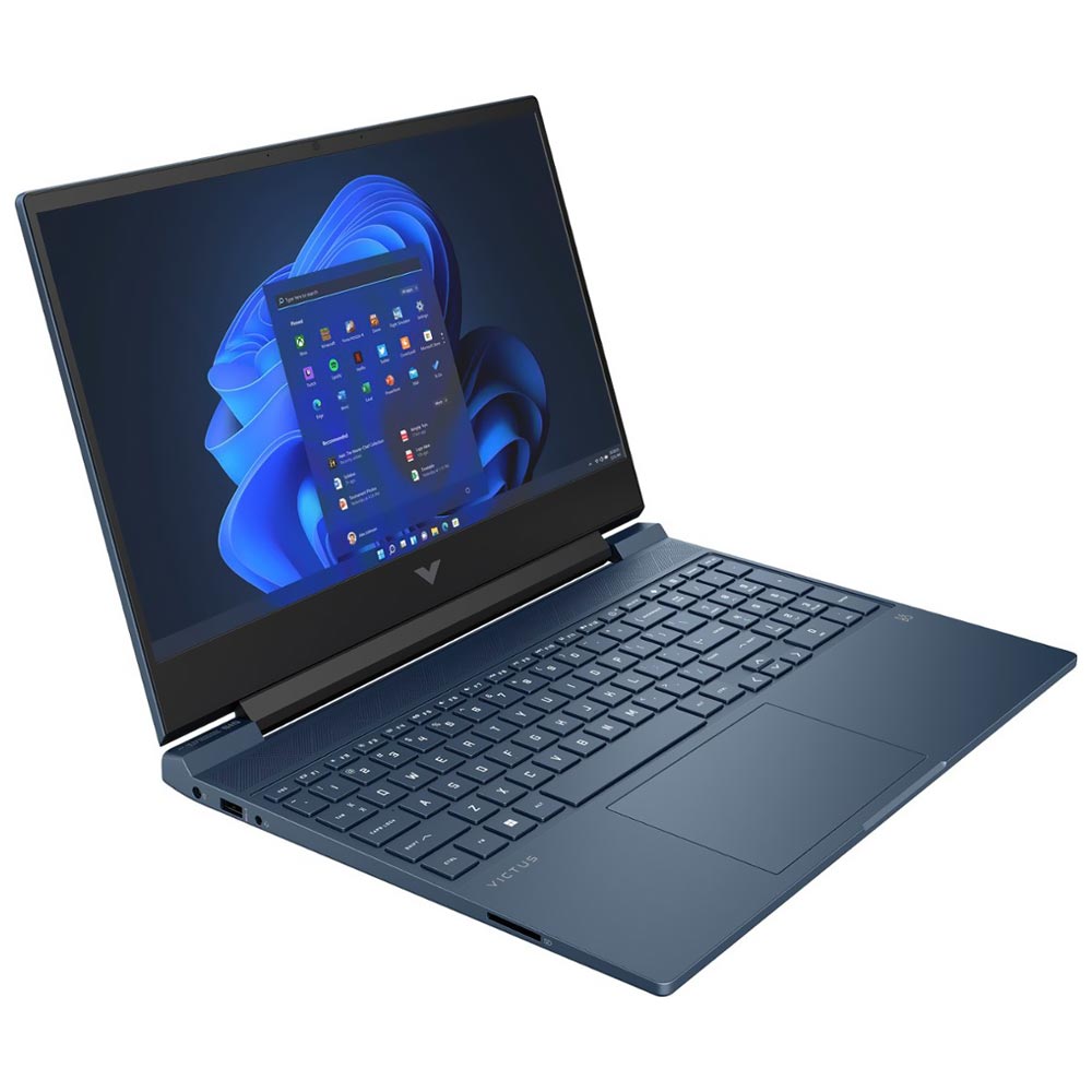 Notebook Gamer HP Victus 15-FA0033DX Intel Core i5 12450H Tela Full HD 15.6" / 8GB de RAM / 512GB SSD / GeForce RTX3050 4GB - Azul (Inglês)