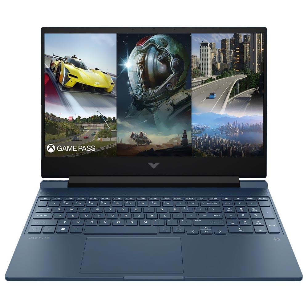 Notebook Gamer HP Victus 15-FA1657NR Intel Core i7 13620H Tela Full HD 15.6" / 16GB de RAM / 512GB SSD / GeForce RTX4060 8GB - Azul (Inglês)