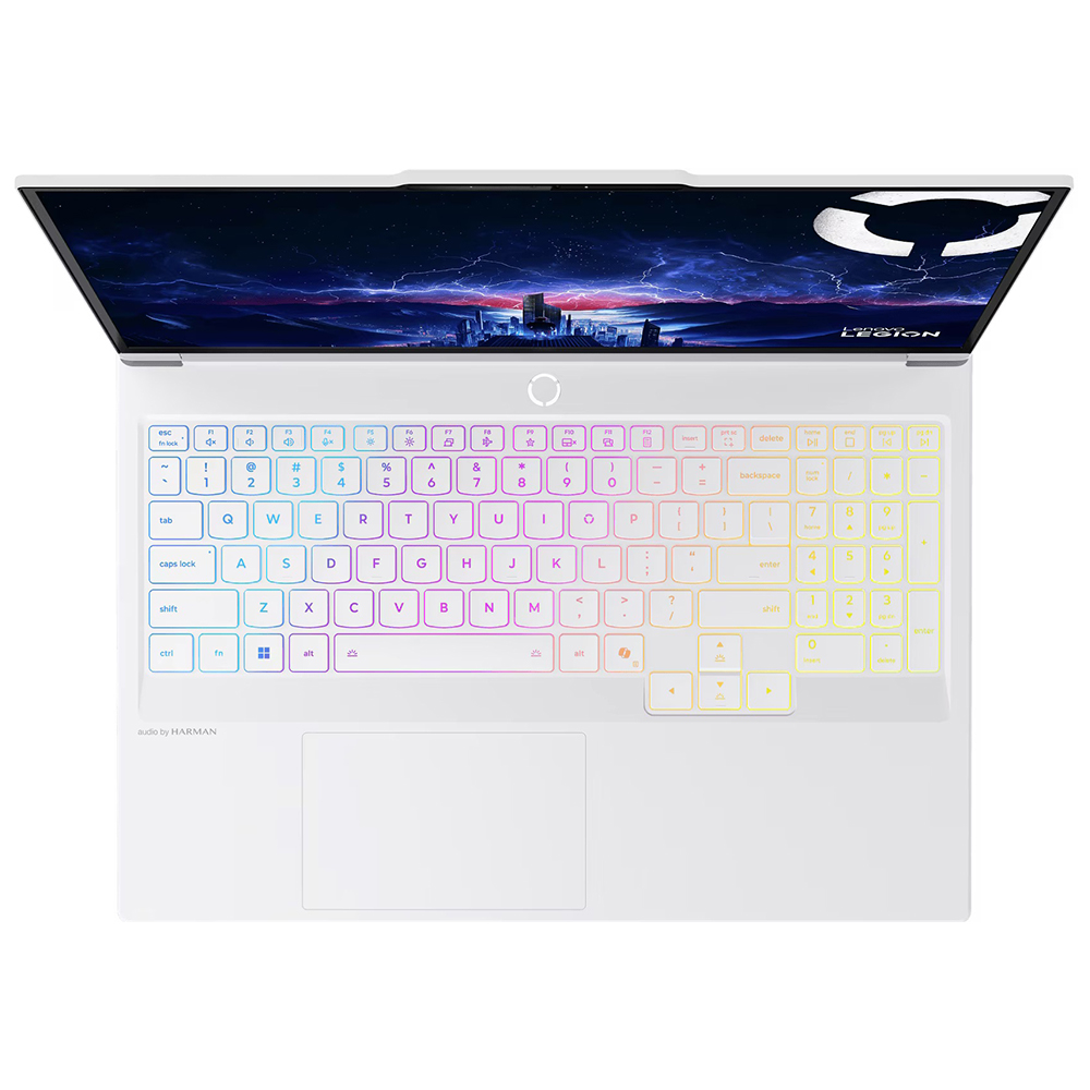 Notebook Gamer Lenovo Legion 7 16IAX10 Intel Core Ultra 9 275HX Tela OLED WQXGA 16.0" / 32GB de RAM / 1TB SSD / Win11Home / GeForce RTX5070 8GB - Glacier Branco (Inglês)