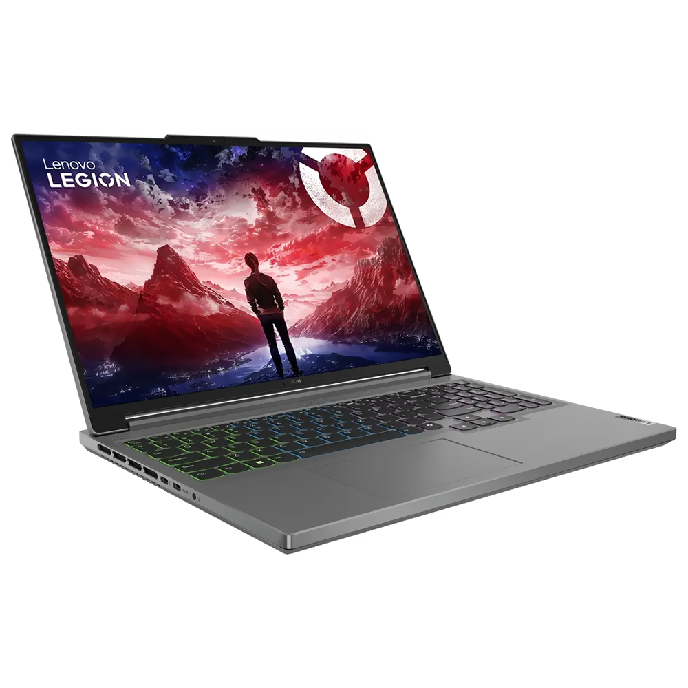 Notebook Gamer Lenovo Legion Slim 5 16AHP9 AMD Ryzen 7 8845HS Tela WQXGA 16.6" / 16GB de RAM / 512GB SSD / GeForce RTX4060 8GB - Luna Cinza (83DH005QUS) (Inglês)